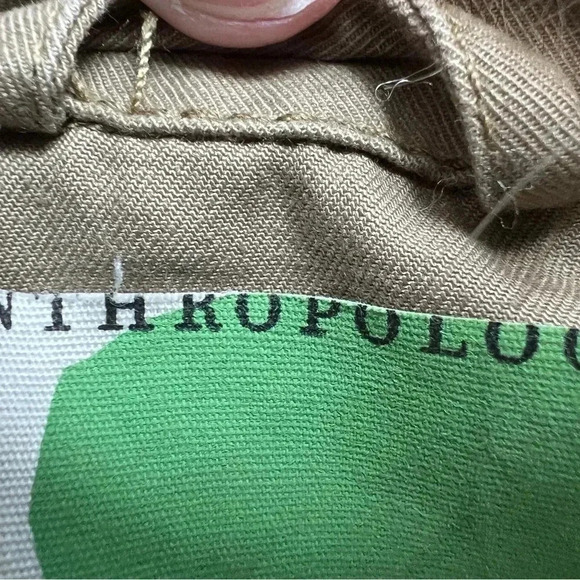 Anthropologie | Saskia army green faux fur trimmed utility jacket. Size: XS - Picture 7 of 16